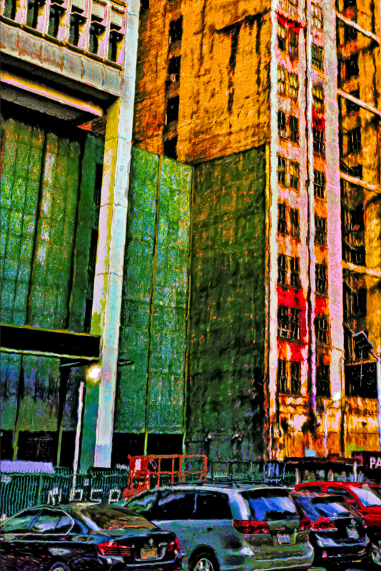 remnants of a dying building