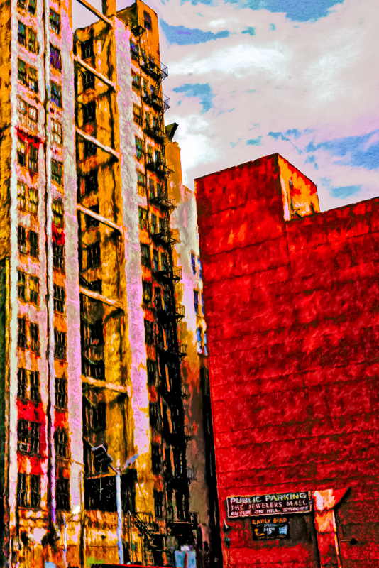 remnants of a dying building