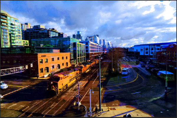 train in seattle inage