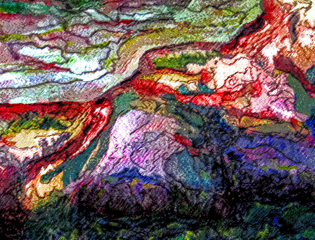 black rainbow mountain