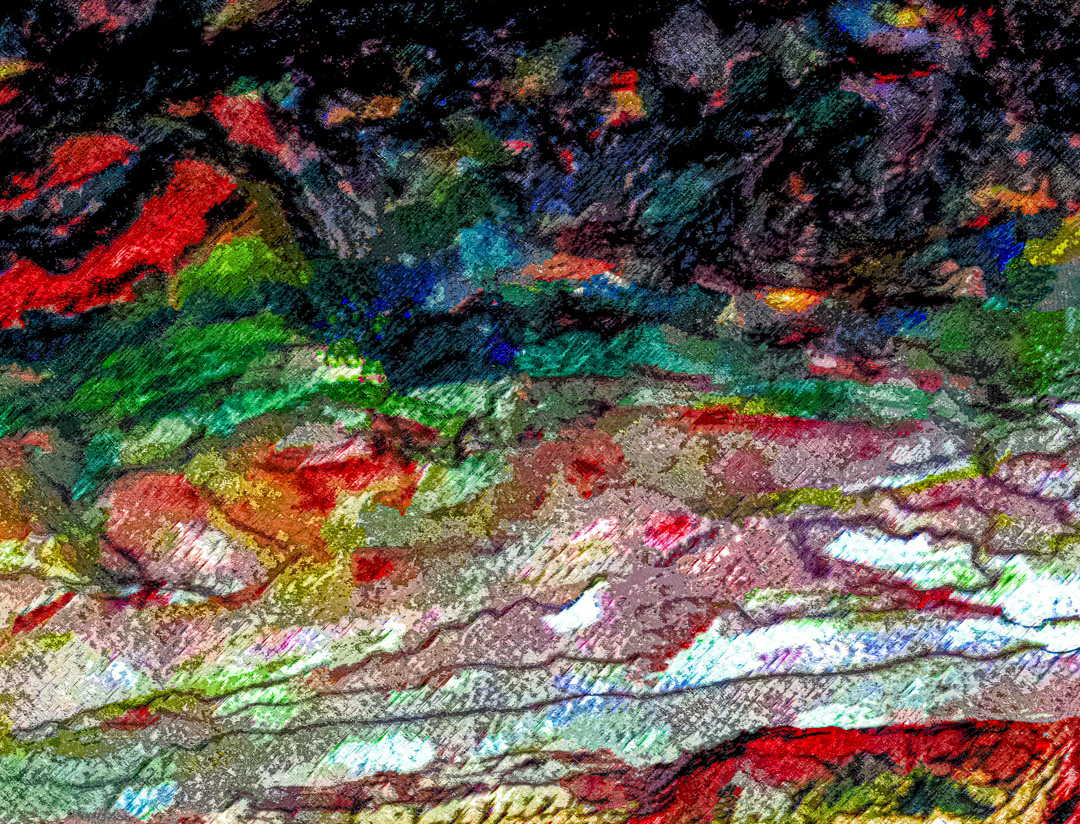 black rainbow mountain