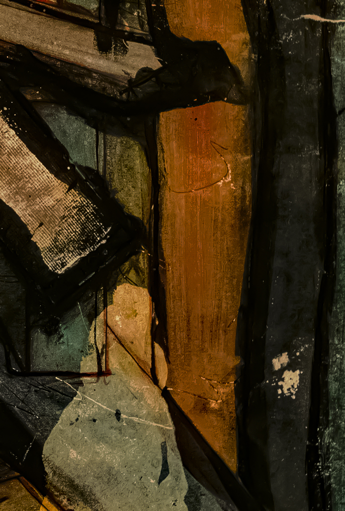 still life with falling books