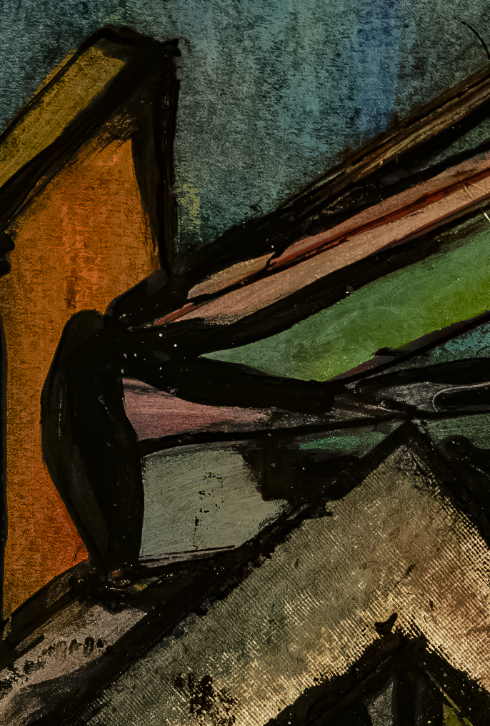 still life with falling books